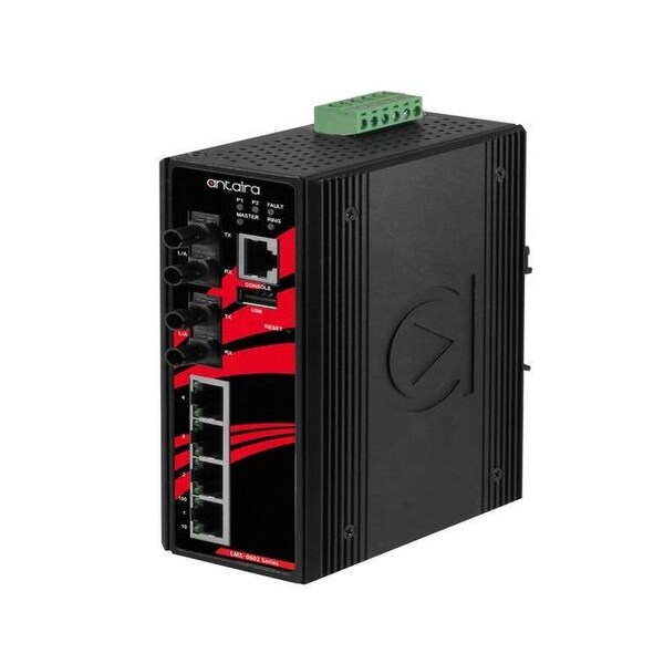6-Port Industrial Light Layer 3 Managed Ethernet Switch, with 4-10/100Tx and 2-100Fx Single-Mode 30K